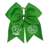 Green Ponytail Cheer Bow