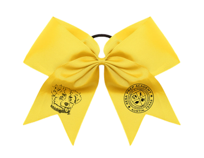 Gold Ponytail Cheer Bow