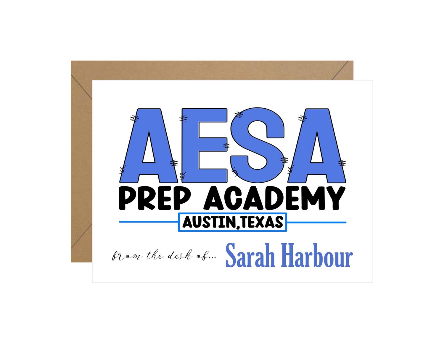 AESA Stitched Personalized Notes
