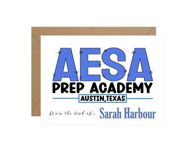 AESA Stitched Personalized Notes