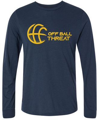 Navy w/Gold Logo Long Sleeve - Adult
