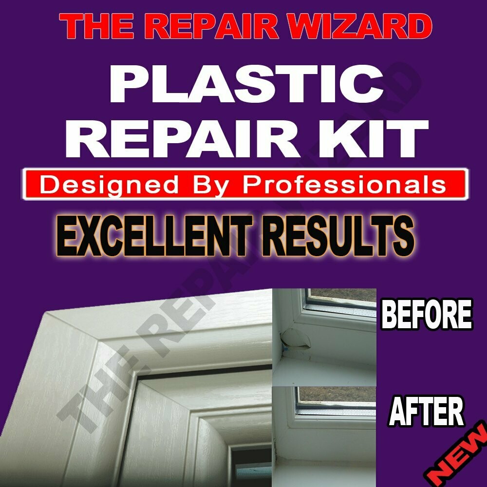 UPVC Window Frame Repair Kit, Chipped Cracked Damaged Easy Fix Includes White Satin Paint