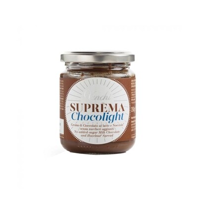 Crema di cioccolato al latte spalmabile Suprema Chocolight di Venchi