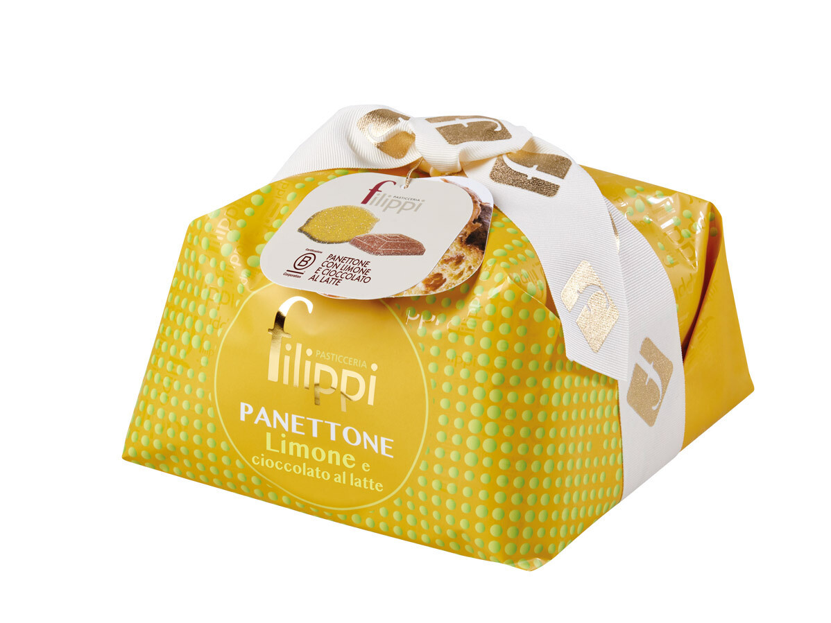 Panettone limone e cioccolato al latte di Pasticceria Filippi
