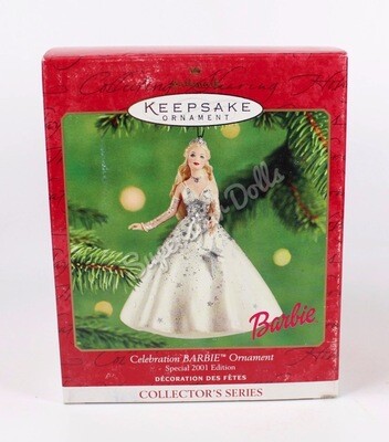 2001 Celebration Barbie Hallmark Keepsake Ornament