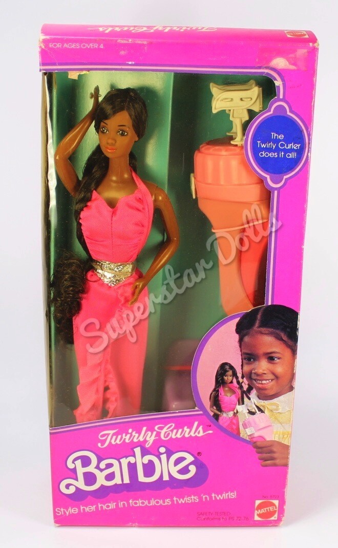 1982 Twirly Curls African American (AA) Barbie Doll NRFB