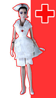 2009 Superdoll London: The Sybarites INNOQUII "The Nurse" 14.5" Porcelain Dressed Fashion Doll