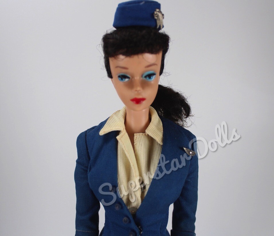 Vintage 1961 Brunnette #5 Ponytail Barbie Doll