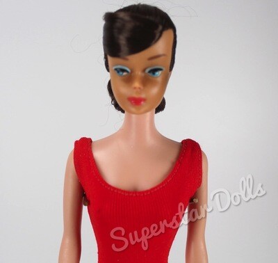 Vintage 1962 Brunette #850 Swirl Ponytail Barbie Doll with Box