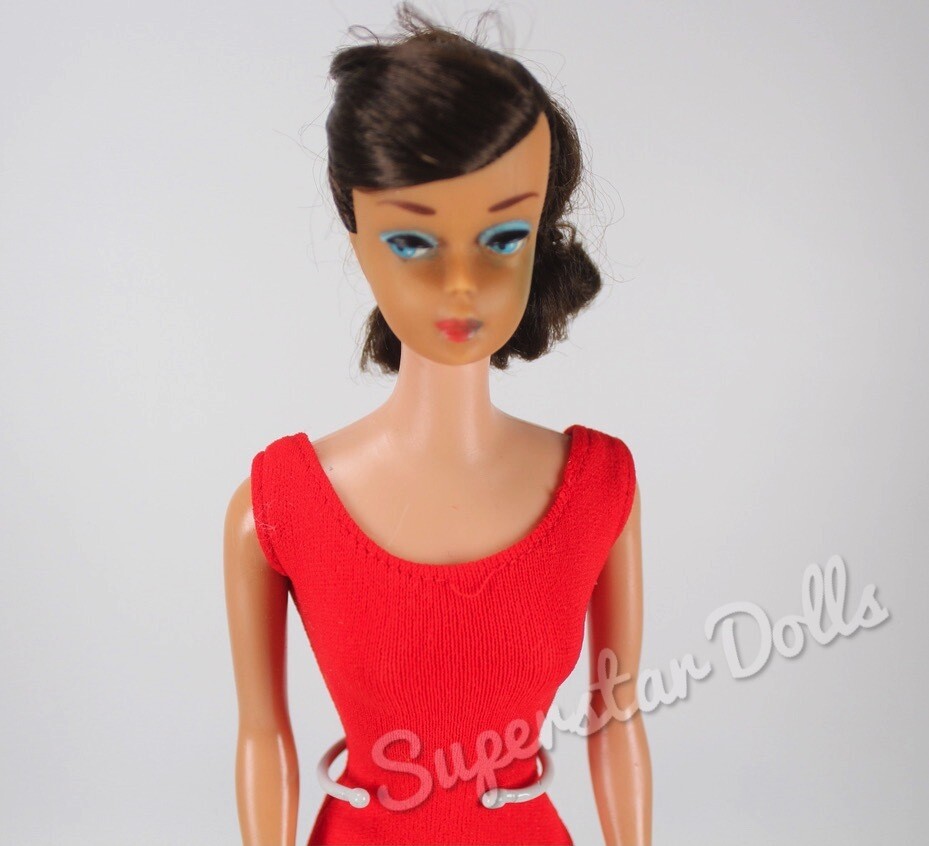 Vintage 1962 Brunette #850 Swirl Ponytail Barbie Doll