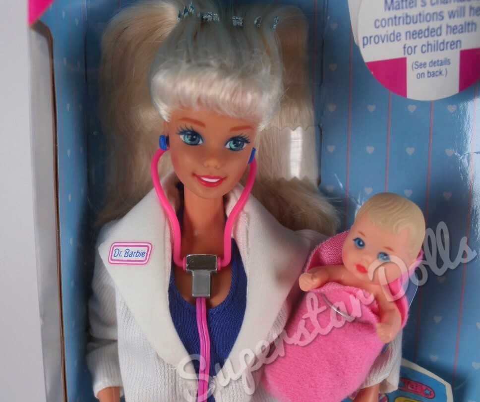 1993 Dr. Barbie with Baby Doll