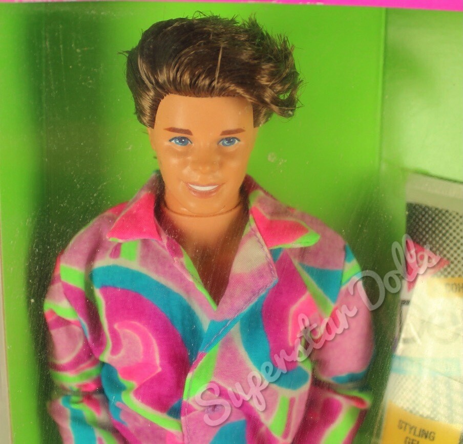 1991 Totally Hair Ken Barbie Doll