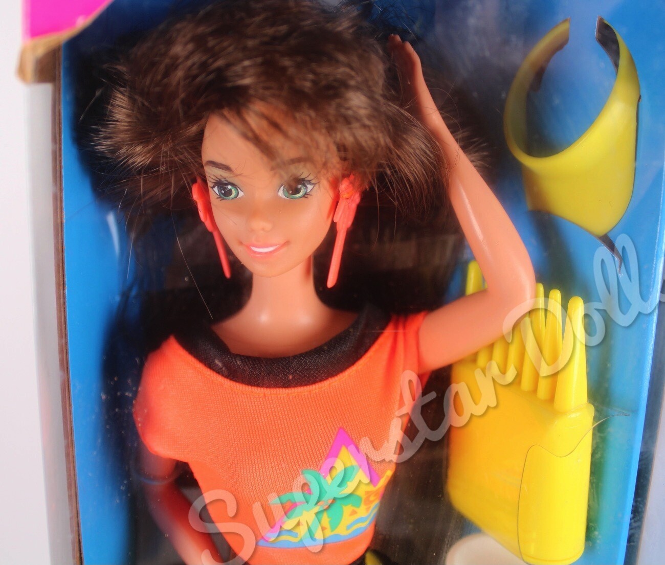1993 Glitter Hair Brunette Barbie Doll
