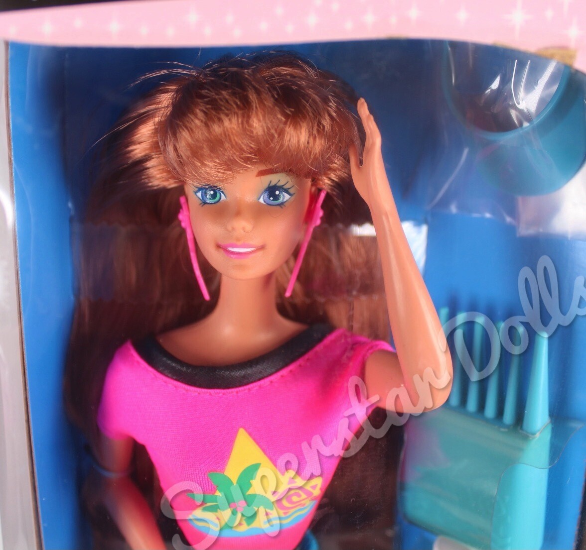 1993 Glitter Hair Redhead Barbie Doll