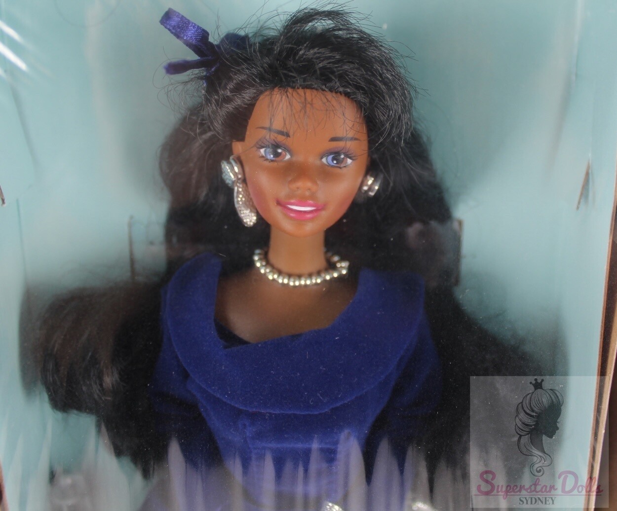 1995 Avon Special Edition: Winter Velvet African American (AA) Barbie Doll