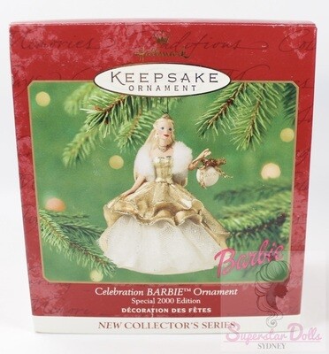 2000 Celebration Barbie Hallmark Keepsake Ornament