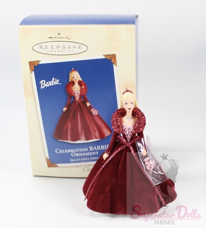 2002 Celebration Barbie DE-BOXED Hallmark Keepsake Ornament