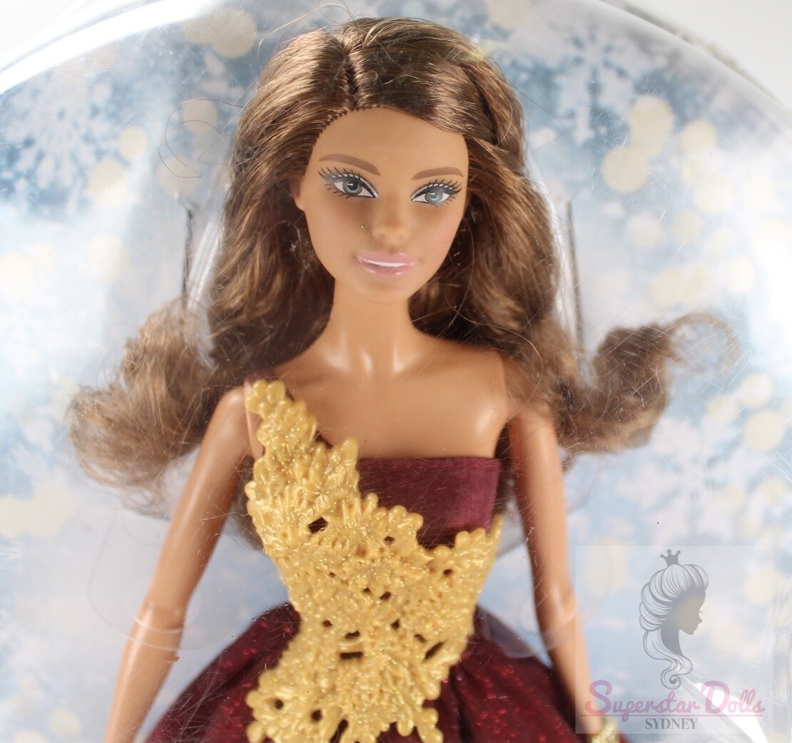 2016 Brunette Holiday Barbie Doll