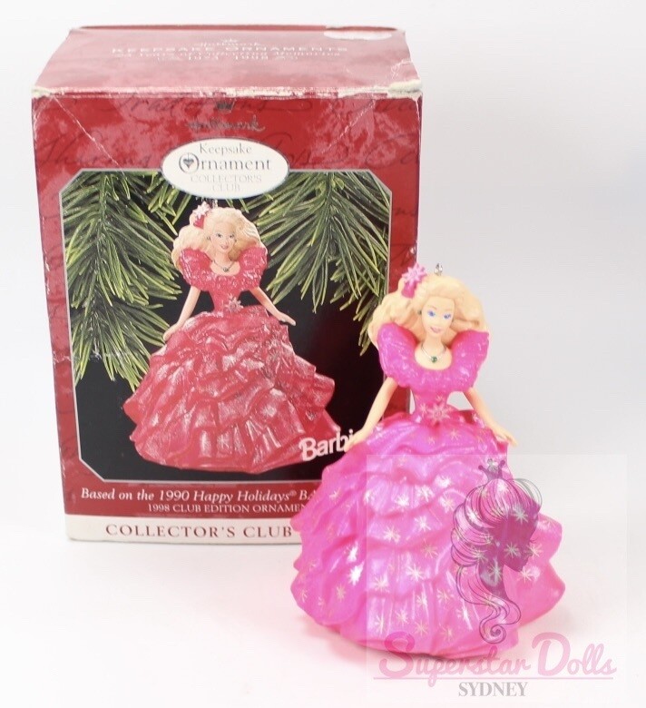 1990 Holiday Barbie DE-BOXED Hallmark Keepsake Ornament