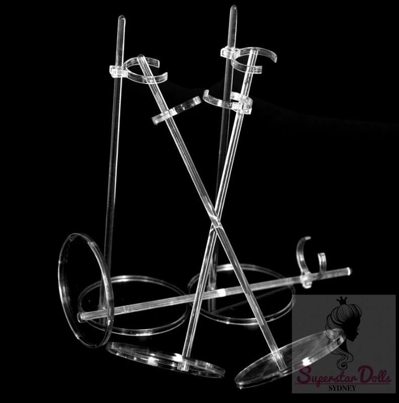 5 x Transparent Fashion Doll Stand For 7-13&quot; Fashion Dolls