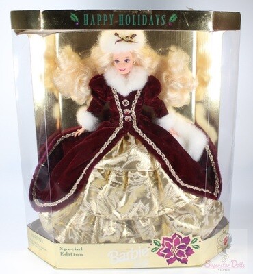 1996 Special Edition Happy Holidays Barbie Doll DAMAGED BOX