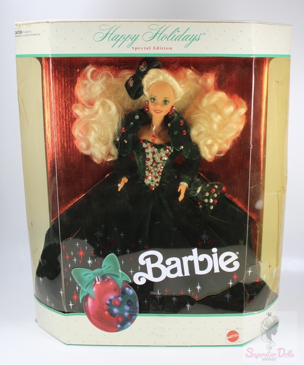 1991 Special Edition Happy Holidays Barbie Doll DAMAGED BOX