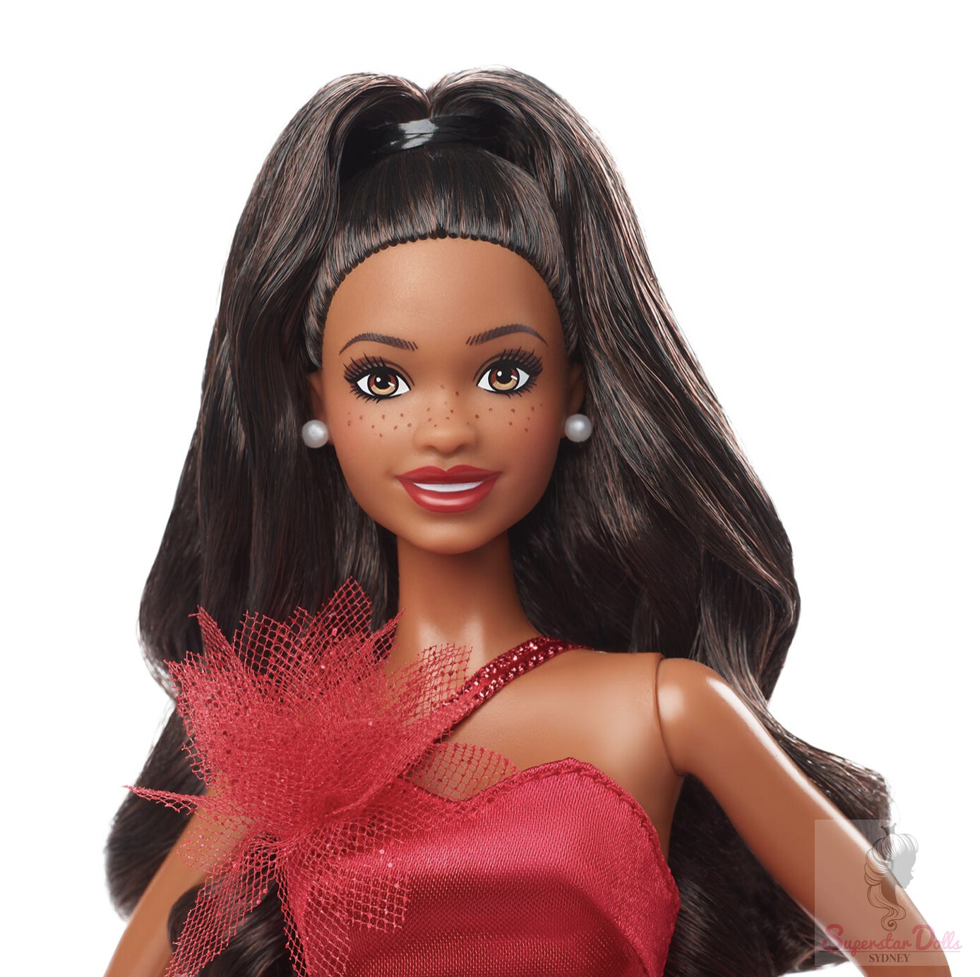 2022 Black Label: 2022 Holiday Barbie, Dark-Brown Hair