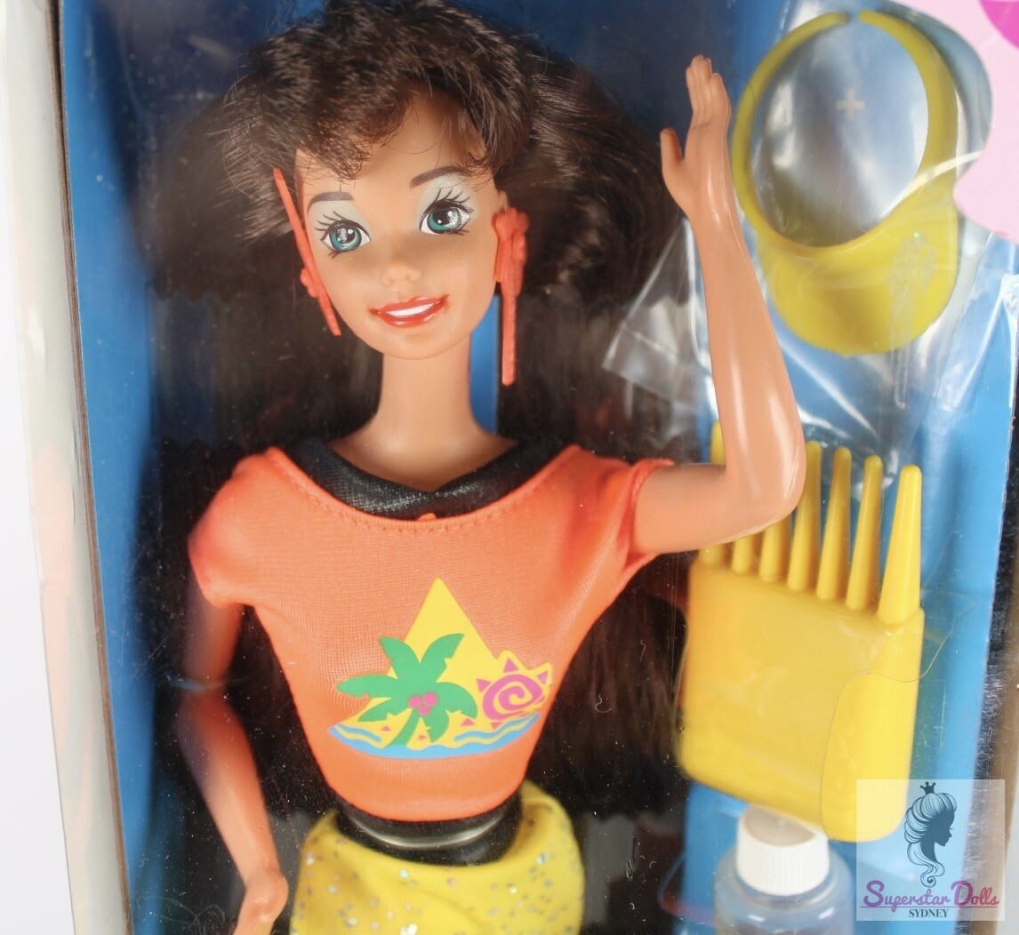 1993 Glitter Hair Brunette Barbie Doll