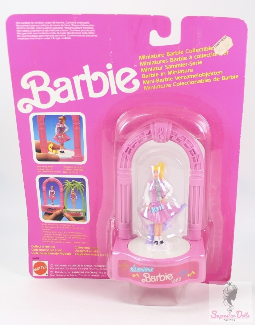 1990 Sensations Miniature Barbie Collectable