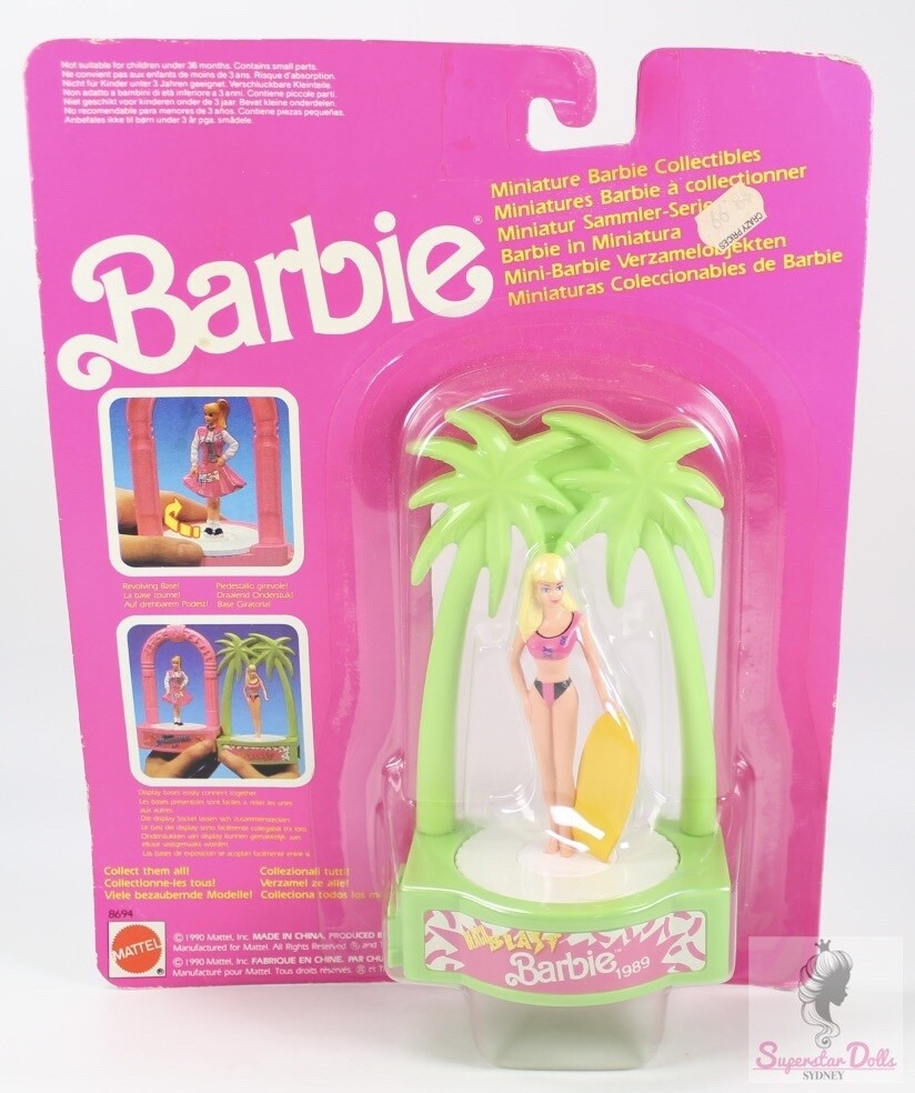 1990 Beach Blast Miniature Barbie Collectable