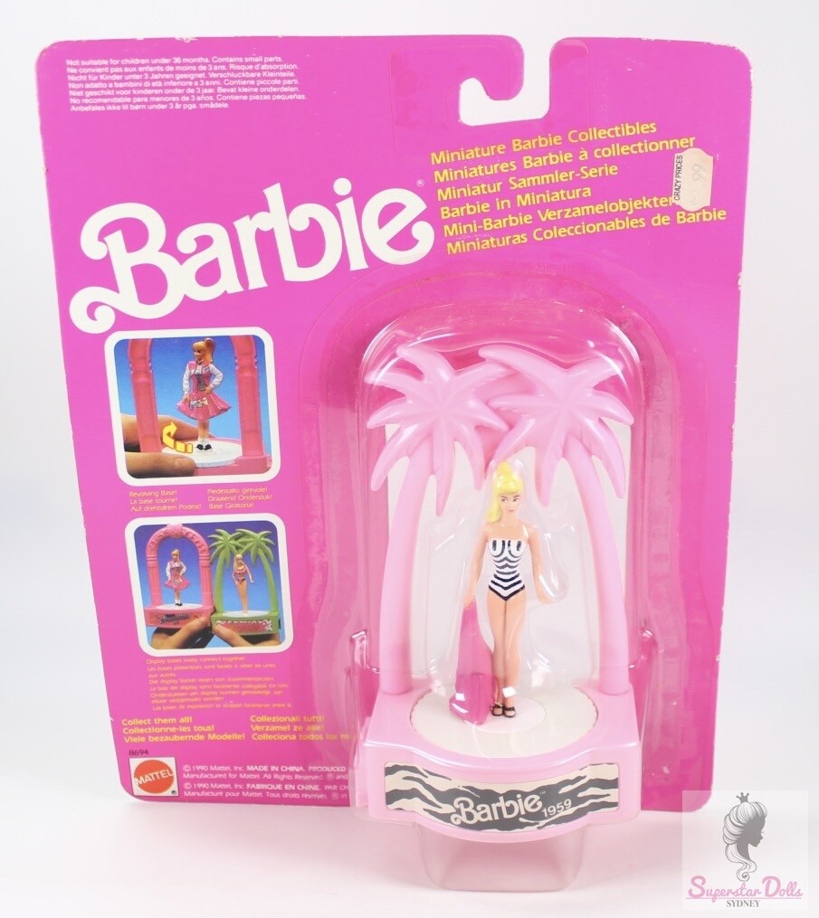 1990 "1959" Miniature Barbie Collectable