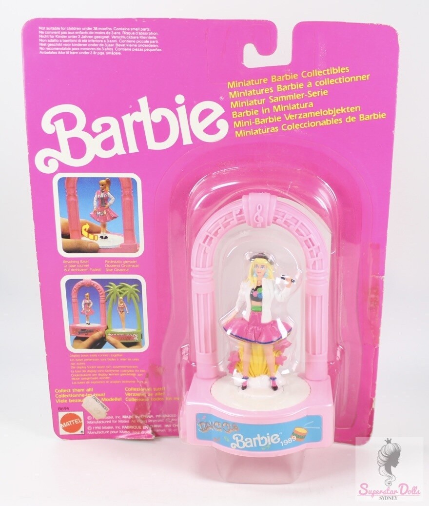 1990 Dance Club Miniature Barbie Collectable