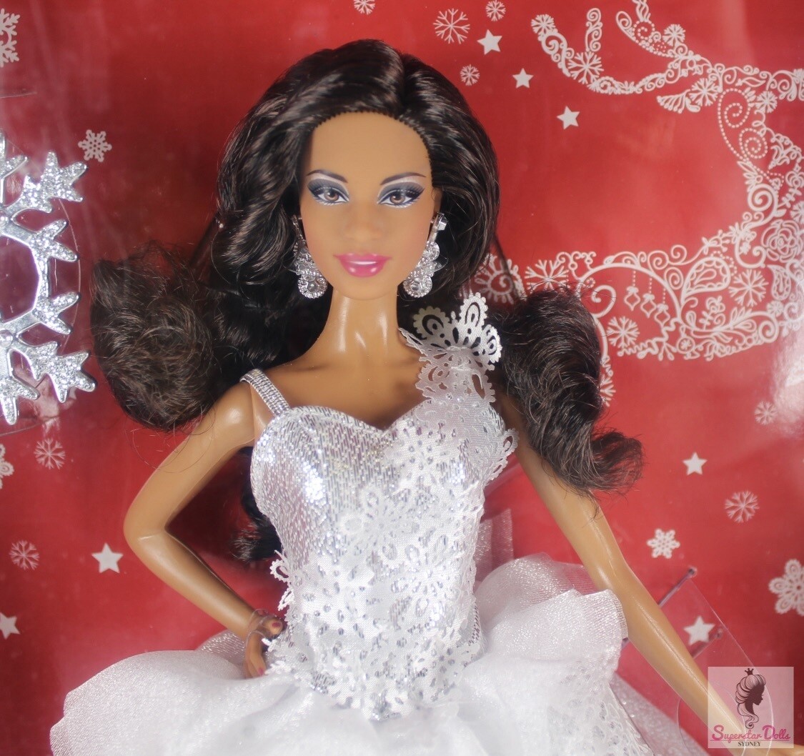 2013 Walmart Exclusive: Brunette Holiday Barbie Doll