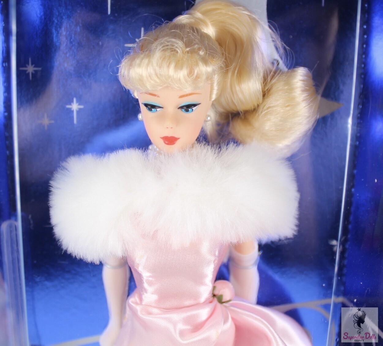 1995 Enchanted Evening (Blonde) Vintage Reproduction Brunette Barbie Doll