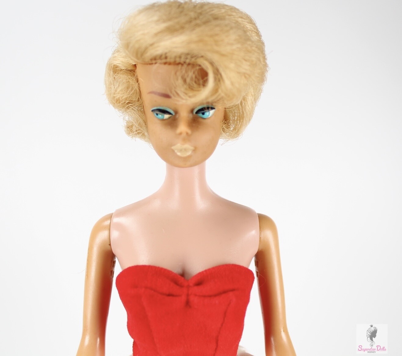 Vintage 1960-62 Blonde Side-Part Bubble-Cut Barbie Doll