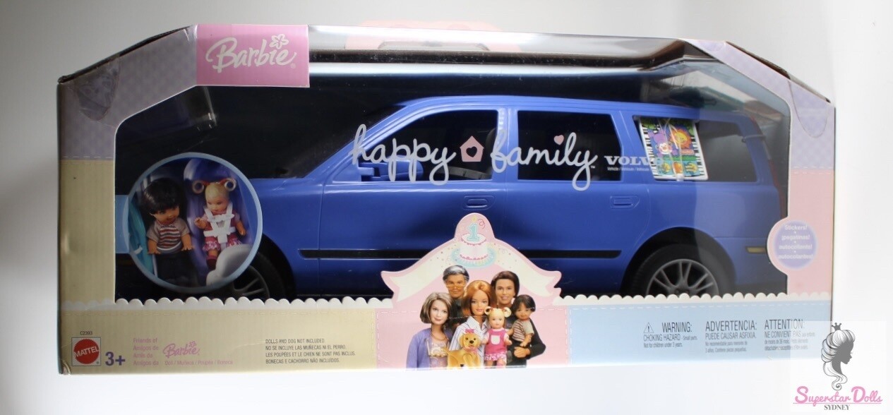 Geniet eiland Aangepaste 2004 Happy Family Volvo Barbie Doll Car Set