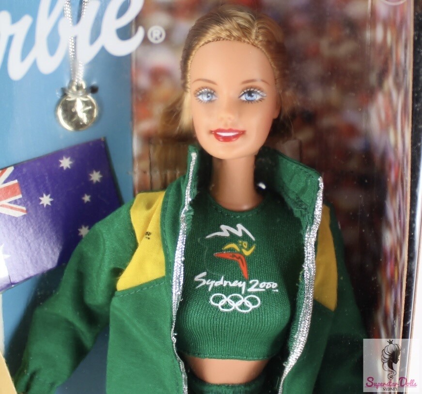 1999 Australian Sydney 2000 Olympic Fan Barbie Doll
