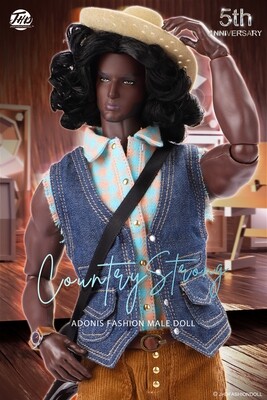 2023 JHD Fashion Doll: "Perfect Lover: Country Strong" 13.5" Adonis Male Fashion Doll