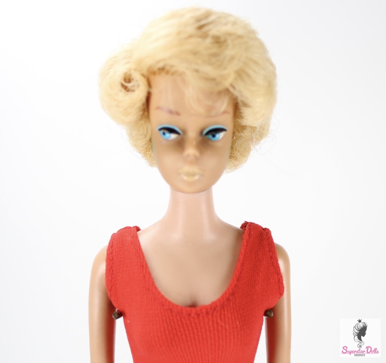 Vintage 1962/64 Blonde Side-Part Bubble-Cut Barbie Doll