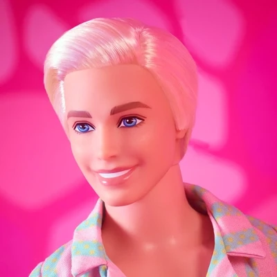 2023 Ken Doll Wearing Pastel Striped Beach Matching Set – Barbie The Movie