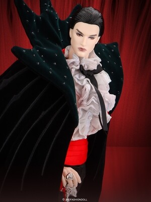 2023 JHD FASHION DOLL: "Dracula" Adonis Dressed Doll From The Moments Of Fantasy Collection