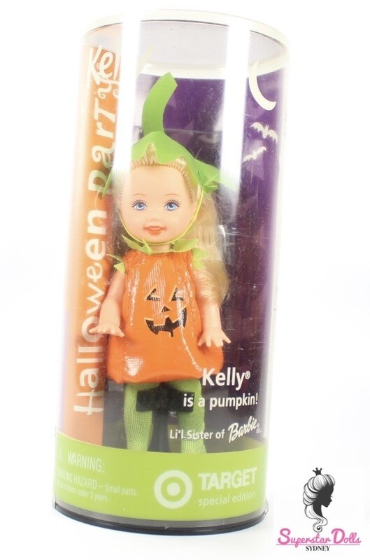2002 Kelly is a Pumpkin Halloween Party Kelly Barbie Doll