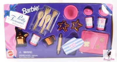 1995 "Pretty Treasures: Baking Set" Barbie Doll Accessories