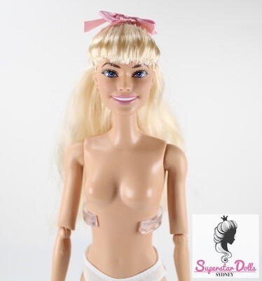 2023 Barbie The Movie: Pink Gingham Dress Nude Doll
