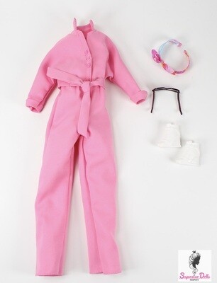 2023 Black Label: Barbie in Pink Power Jumpsuit Fashion Set