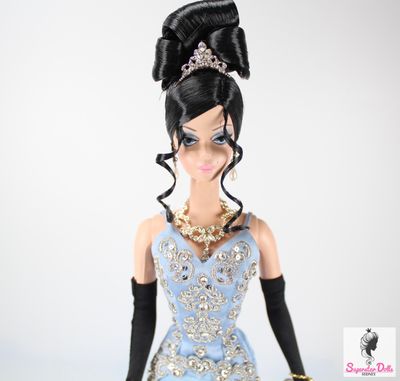 Poupée Barbie The Soiree Silkstone Gold Label Brunette Mattel 2007 NRFB