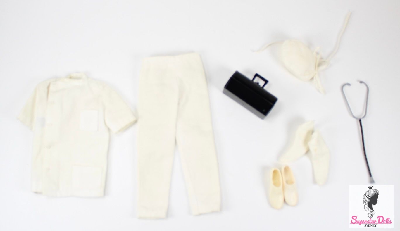 Vintage 1961 &quot;Doctor Ken&quot; Barbie Doll Fashion Set