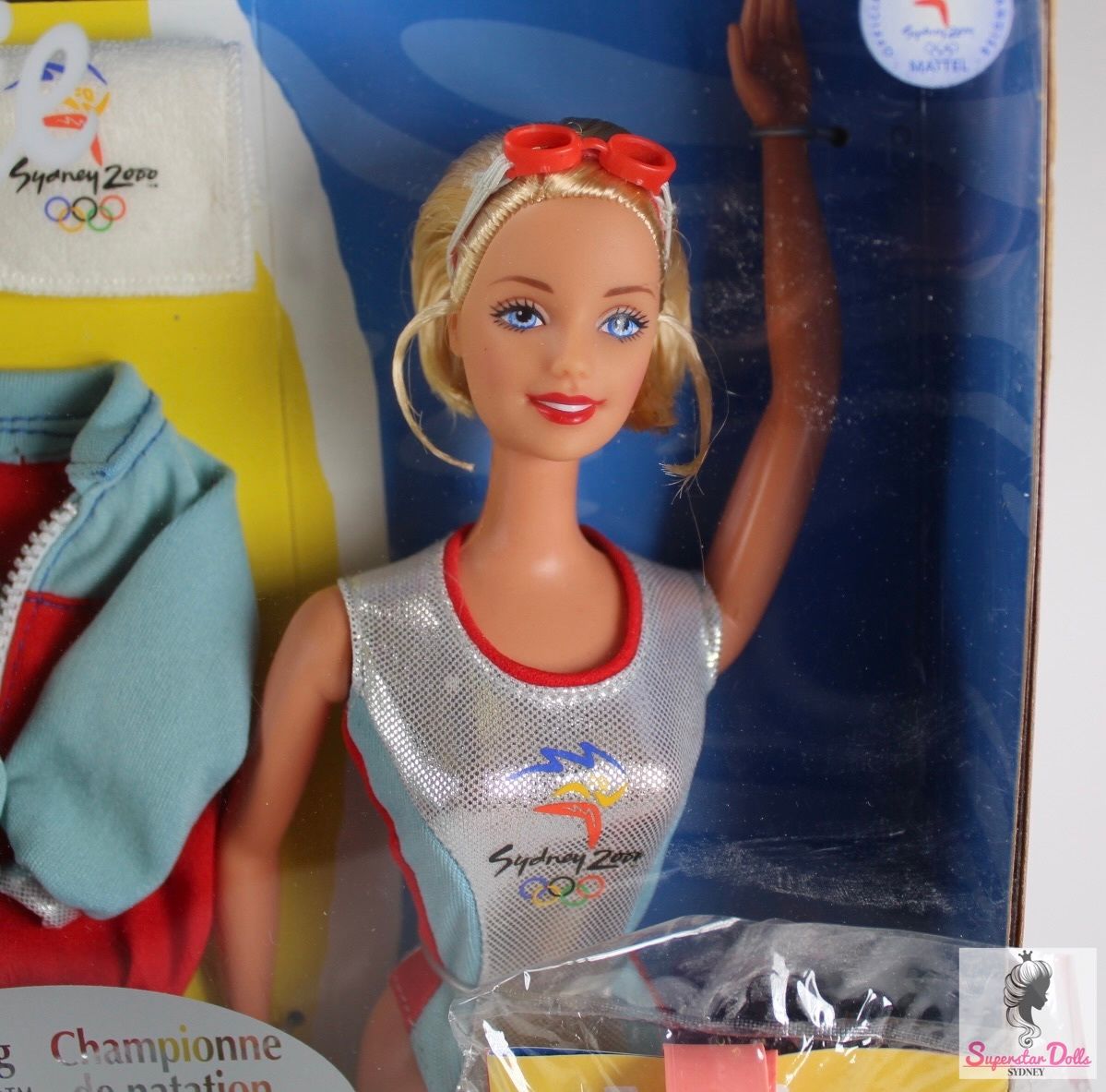 1999 Sydney 2000 Olympic &quot;Swimming Champion&quot; Barbie Doll + Goggles