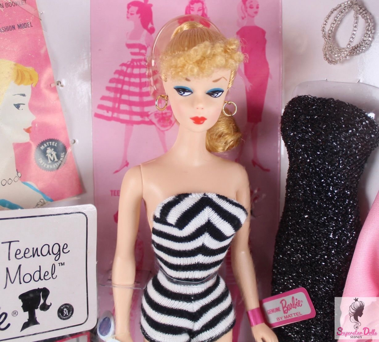 2008 My Favourite Barbie: "1959 The Original Teenage Fashion Model Barbe" Doll G img