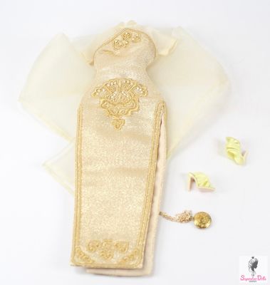 2023 JHD FASHION DOLL Convention: &quot;Katiegirl Gold Qipao&quot; Anna May Part Fashion Set